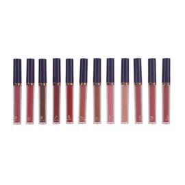12 Colors Matte Liquid Lipstick Set Long Lasting Waterproof Non Stick Cup High Pigmented Matte Lip Gloss Stain