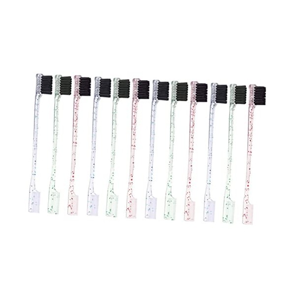 PartyKindom 12pcs Dual Tip Eyebrow Brush for Women Precision Brow