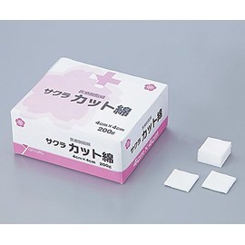 Yamato Factory Sakura Cut Cotton, 1.6 x 1.6 inches (4 x 4 cm), 7.1 oz (200 g), Approx. 640 Sheets