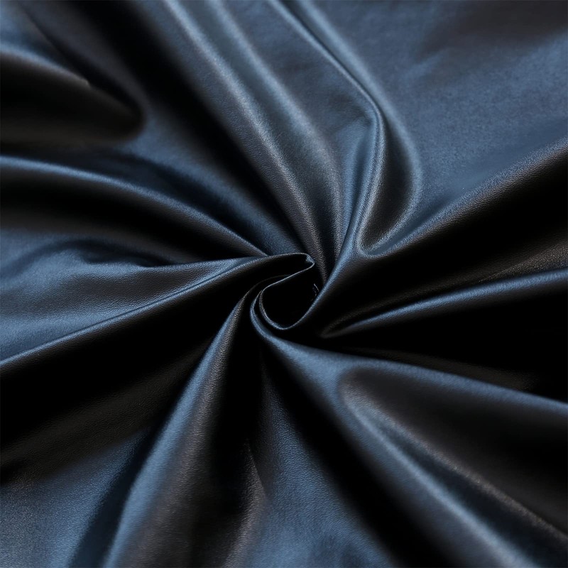 Qubjus Dining Table Chair Covers, Solid PU Leather Waterproof Oilproof