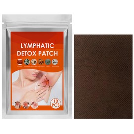 Kräuter Lymphpflege Pflaster,Achsel Lymph Care Patch,Lymphknoten-Anti-Schwellungs-Aufkleber,Lymphatische Detox Patches,Hals Anti-Schwellung Lymphatisches,Lymph Care Patch,Lymph-Pflegepflaster,10PC