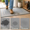 Bulijojo Linen Dirt Trapper Door Mat, 17"x30" Non Slip Entryway