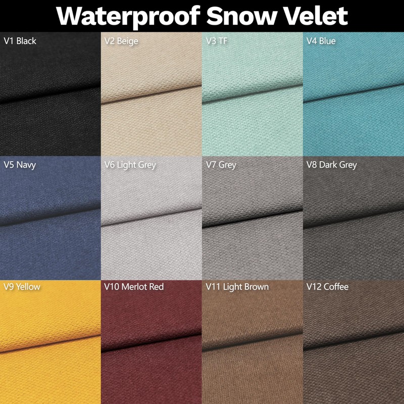 ColourTree Custom Size Bench Cushion Cover, Slipcover Fabric Sample Available