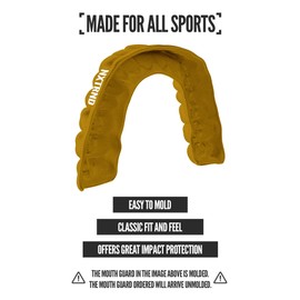 2 Pack Nxtrnd Classic Mouth Guard for All Sports (Gold)