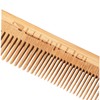 Minkissy Wooden Hair Detangling Comb Dense Teeth for Curly and