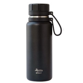 Rivers Stout 2-500 Vacuum Flask, Water Bottle, 16.9 fl oz (500 ml), Black