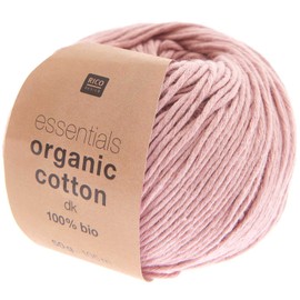 Rico Design Essentials Organic Cotton DK Colour 05, Organic Cotton Yarn for Knitting or Crocheting