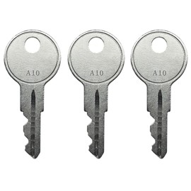 (3) KeyPower A4 Cash Drawer Key for APG Series 100 and 4000 Cash Drawers, Pre Cut to Code A1 - A10, Compatible with APG A4 Code Locks (PK-8K-A4)