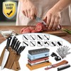 Knife Sharpening Stone Kit – 400/1000 3000/8000 Grit Wet Kitchen