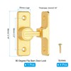 PATIKIL 90 Degree Barn Door Lock, Flip Latches Zinc Alloy