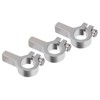 3Pcs Tube Clamp Hub Aluminum Shaft Clamping M4 Thread Mounting