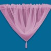 Plain Tasseled Voile Swags Net Curtains Voile Swag Valance Pelmet