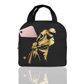 Lunch Bag, Cold Insulated, Baseball, Baseball, Home Base, Bento Bag, Insulated, Waterproof, Leak Proof, Large Capacity, Large Capacity, Bento Bag, Handbag, Kids, Men's, Women's, Tote Bag, Handbag,
