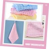 Generic 15pcs Washcloths Soft Absorbent Burp Cloths for Versatile Saliva