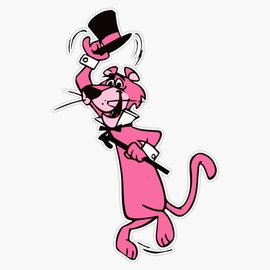 Hello! Snagglepuss Sticker Outdoor Rated Vinyl Sticker Decal for Windows, Bumpers, Laptops or Crafts 5"
