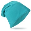 Unisex Jersey Slouch Beanie, Long Hat, Plain Colour, Standard Size