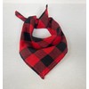 Tartan Check Dog Bandana, Ties Like a Neckerchief, Soft Cotton