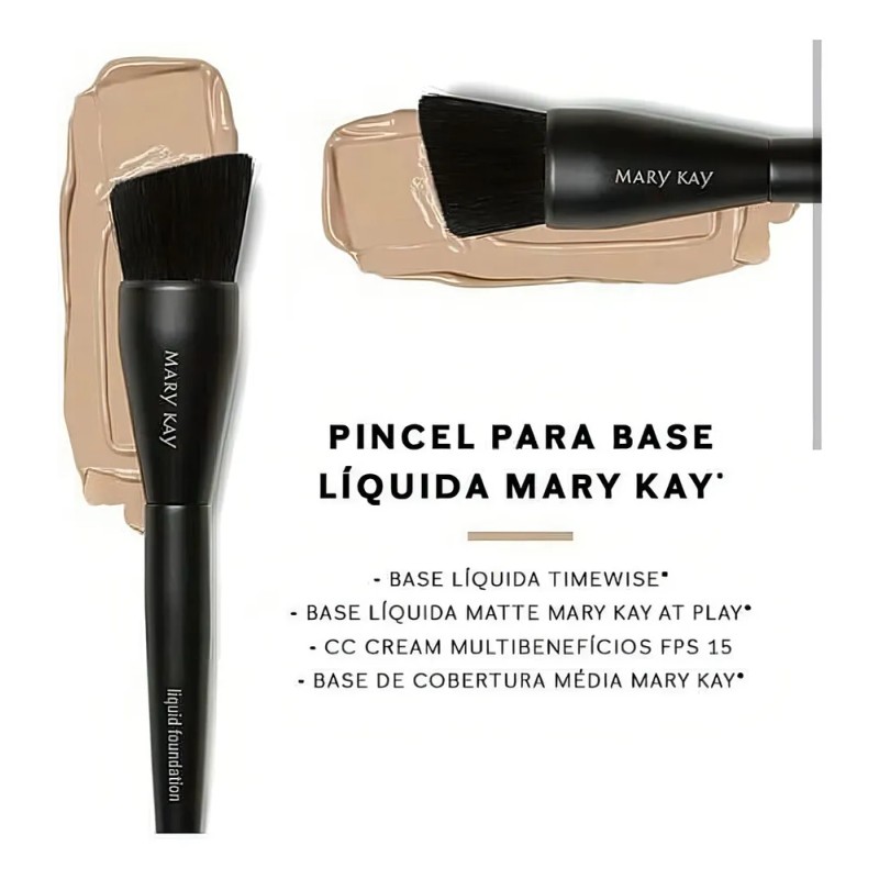 Brocha De Maquillaje Lquido Mary Kay Para Base Lquida Negra