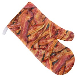 Bacon Collage Oven Mitt for Indoor/Outdoor Kitchen and BBQ