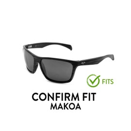 Apex Lenses Polarized Replacement Lenses for Maui Jim Makoa MJ804 Sunglasses Deep Blue (Mirrored)