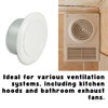 Invero® Universal Metal Round Ceiling Air Extract Valve Vent Cap