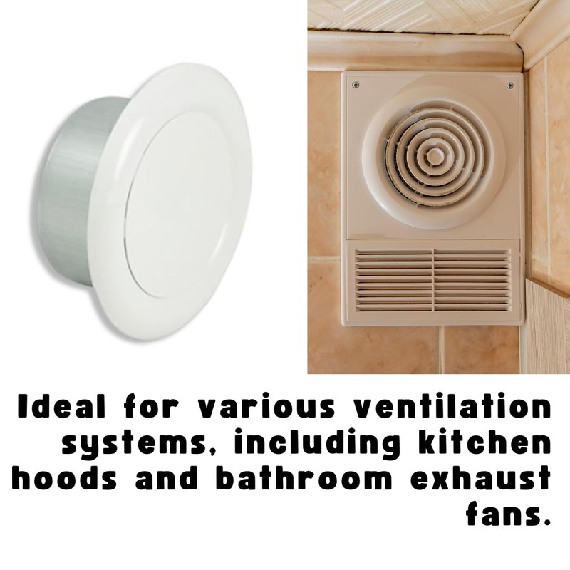 Invero® Universal Metal Round Ceiling Air Extract Valve Vent Cap