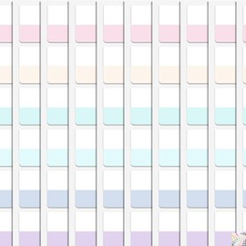 Mirhua Index Sticky Notes, 120 Sheets, Easy to Write, Index Stickers, Cleanly Removable, 6 Colors, Notes, Classification, Document Organization, Office Supplies (M Size)