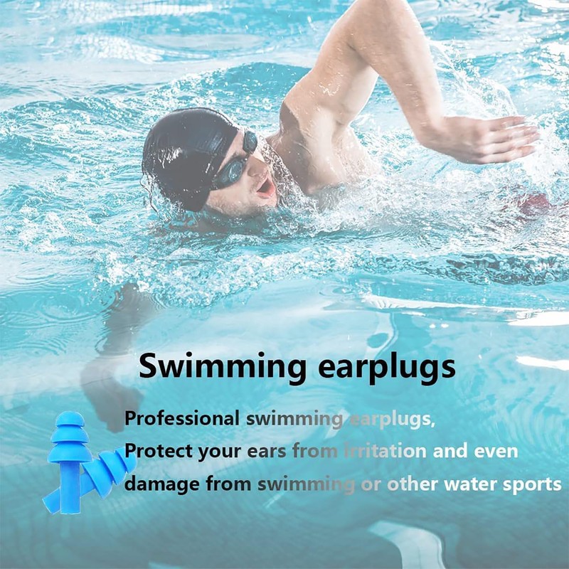 Earplugs for Sleeping,5 Pairs Noise Cancelling Silicone Earplugs for Sleeping