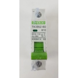 CHTAIXI TXC65Z-60 Mini Circuit Breaker 6A 1-Pole 12V-110V DC NEW
