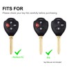 chyoekey Key Fob Cover Fit for Toyota Camry Rav4 2005-2010