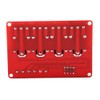 Akozon 12V Relay Board, 4-Channel Optocoupler Relay Module, Low Trigger