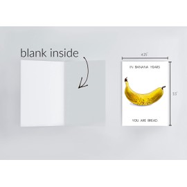 Banana Pun Card, Funny puns anniversary card, Funny birthday card, I love you card, Thank you card, Valentine day card, Card for husband wife boyfriend girlfriend, Cute greeting card