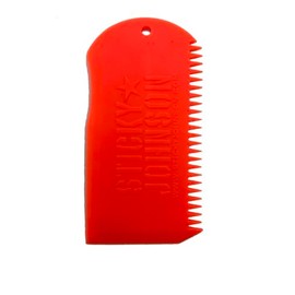 Sticky Johnson Surfboard Wax Comb – Ergonomic, Heavy-Duty Wax Remover & Texturizer for Maximum Grip (Orange)