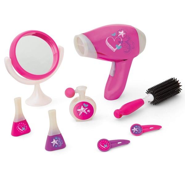 Kidoozie Glamour Girls Styling Set - Pretend Play Hair and Cosmetics Set for Children Ages 3 and Above