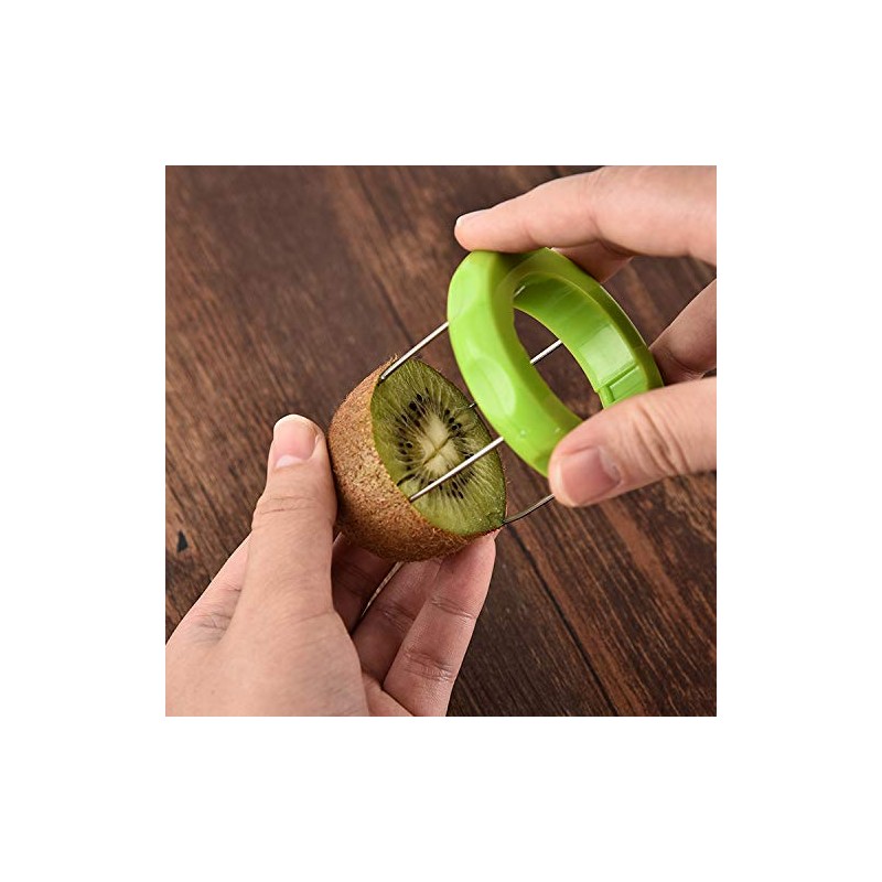 Fruit Slicer, Green Fruit Kiwi Cutter Peeler, 2025 New Slicer