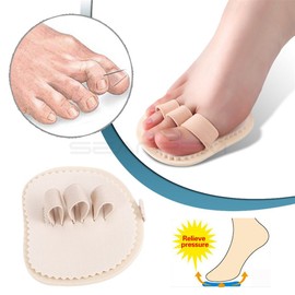 Price Xes Toe Splint & Straightener, Adjustable Loops Hammer Toe Correctors Brace w/Slip-on Cushion Metatarsal Pads for Claw Curled & Crooked Toes - Support Guard for Pre Post Surgery (3 loops right)