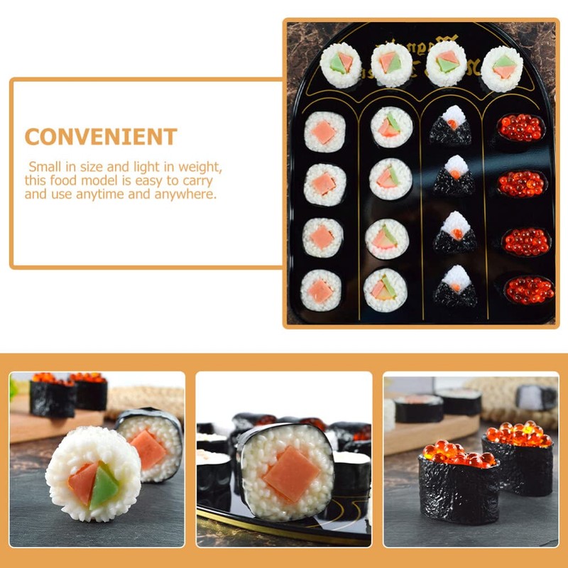 STOBOK 6 pezzi di sushi artificiali realistici finti panini di