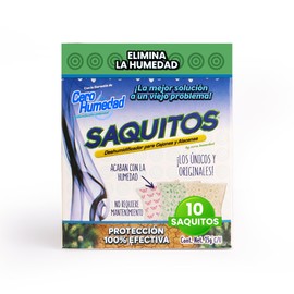 Cero Humedad Deshumidificador costalitos para cajones y Bolsas 10 pzas