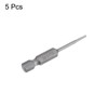 HARFINGTON 5pcs 1/16" Hex Screwdriver Bit SAE 1/4" Hex Shank