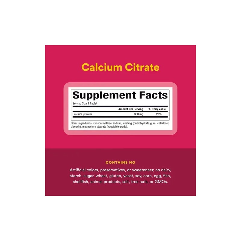 Natural Factors Citrato De Calcio 90 Comprimidos Sin Sabor
