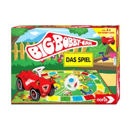 Noris 606013790 Big Bobby Car, The Game - A Fun Dice Racing Game for All Fans - Includes Four Mini Bobby Cars, from 3 Years