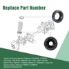 Front Rear Upper & Lower Coil Spring Isolators Kit Fits