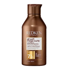 REDKEN-Acondicionador All Soft Mega Curls de Redken | Acondicionador para nutrir rizos y ondas severamente secos | Desenreda y nutre rizos | Formulado con Nourishing Complex y Aloe Vera | 300 ml