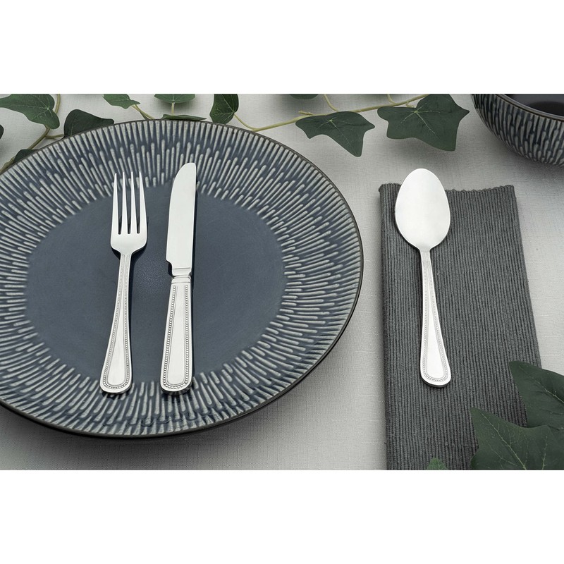 Grunwerg TESBDR Parish Besteck 12er Set Teelöffel, Edelstahl, Stahl, 140mm,