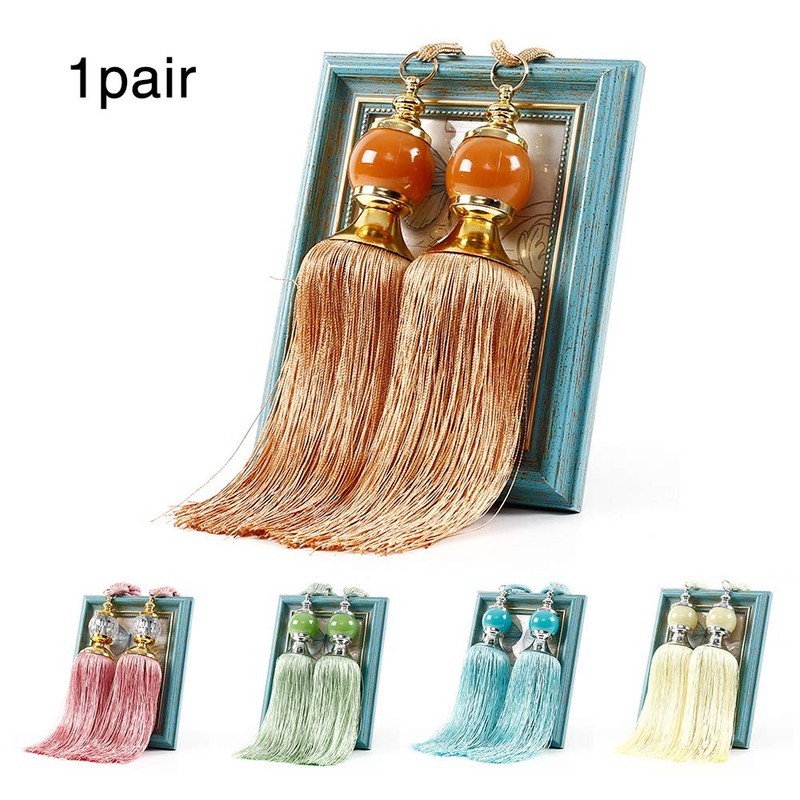 1 Pair Curtain Hold Backs Rope Tie Backs Tassel Tie