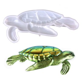 Sea Turtle Silicone Resin Mold, Sea Turtle Resin Casting Mold for Epoxy Resin, DIY Marine Art Silicone Resin Molds for Resin Craft, Home Wall Decor