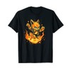 Crazy looking Hellcat with burning running training T-Shirt