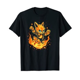 Crazy looking Hellcat with burning running training T-Shirt