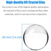 Tensphy K9 Crystal Ball with Stand Clear Art Decor K9