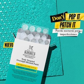 Kiehl’s - Truly Targeted Overnight Blemish Patch, Parches Hidrocoloides Formulados con Ácido Salicílico, Absorben Grasa y Reducen Imperfecciones en 2H